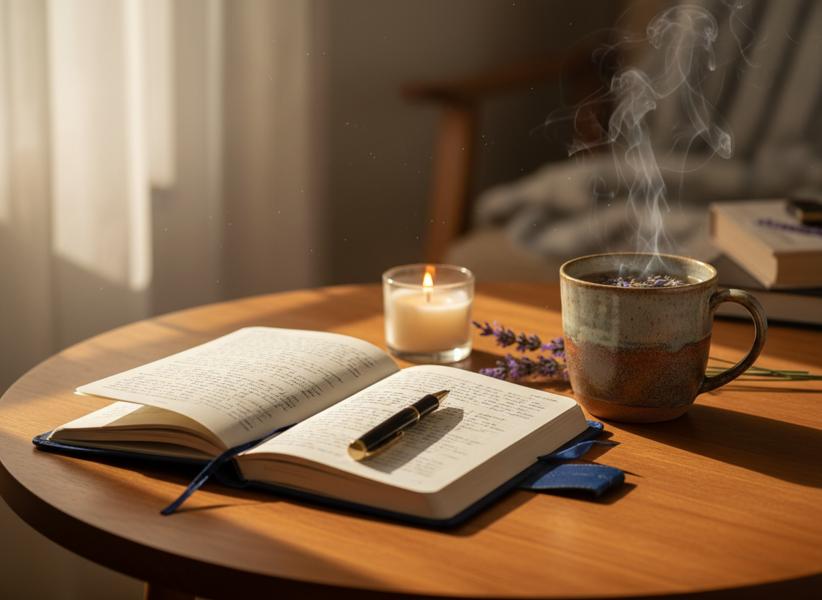 Self-Care Ritual - Journaling and Tea
